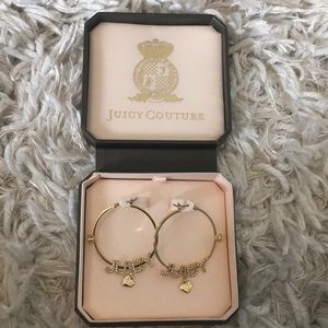 Juicy Couture “juicy” hoops